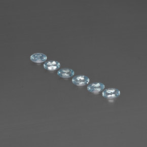  ct natürliche blauer Aquamarin-Edelsteine, Oval Schliff, VVS-VS