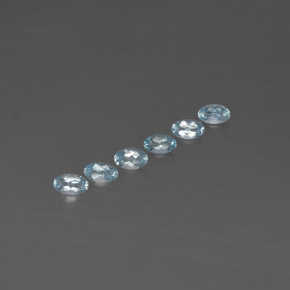  ct natürliche blauer Aquamarin-Edelsteine, Oval Schliff, VVS-VS