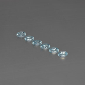  ct natürliche blauer Aquamarin-Edelsteine, Oval Schliff, VVS-VS