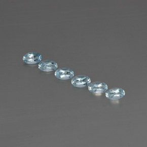  ct natürliche blauer Aquamarin-Edelsteine, Oval Schliff, VVS-VS