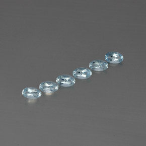  ct natürliche blauer Aquamarin-Edelsteine, Oval Schliff, VVS-VS