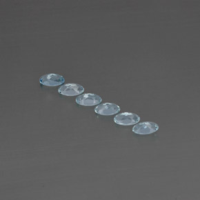  ct natürliche blauer Aquamarin-Edelsteine, Oval Schliff, VVS-VS