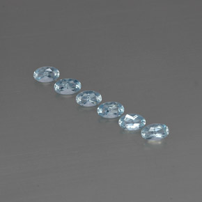  ct natürliche blauer Aquamarin-Edelsteine, Oval Schliff, VVS-VS