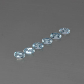  ct natürliche blauer Aquamarin-Edelsteine, Oval Schliff, VVS-VS