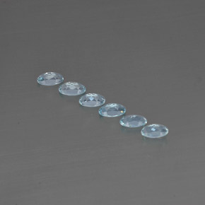  ct natürliche blauer Aquamarin-Edelsteine, Oval Schliff, VVS-VS