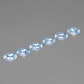  ct natürliche blauer Aquamarin-Edelsteine, Oval Schliff, VVS-VS