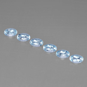  ct natürliche blauer Aquamarin-Edelsteine, Oval Schliff, VVS-VS