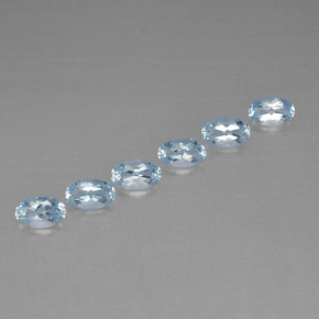  ct natürliche blauer Aquamarin-Edelsteine, Oval Schliff, VVS-VS