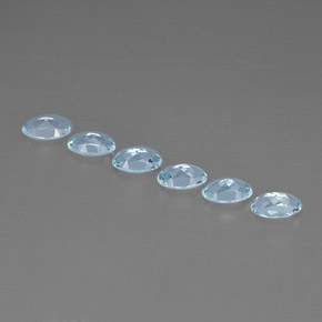  ct natürliche blauer Aquamarin-Edelsteine, Oval Schliff, VVS-VS