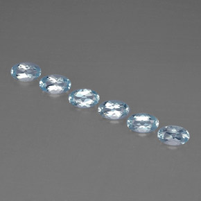  ct natürliche blauer Aquamarin-Edelsteine, Oval Schliff, VVS-VS