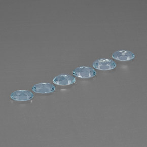  ct natürliche blauer Aquamarin-Edelsteine, Oval Schliff, VVS-VS