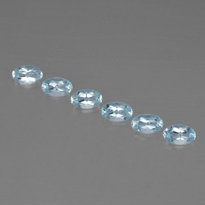  ct natürliche blauer Aquamarin-Edelsteine, Oval Schliff, VVS-VS