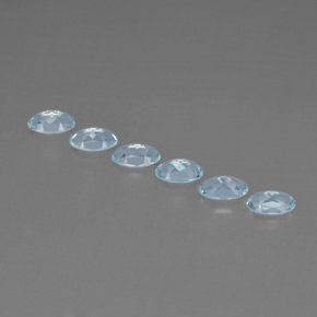  ct natürliche blauer Aquamarin-Edelsteine, Oval Schliff, VVS-VS