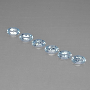  ct natürliche blauer Aquamarin-Edelsteine, Oval Schliff, VVS-VS