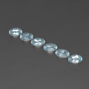  ct natürliche blauer Aquamarin-Edelsteine, Oval Schliff, VVS-VS
