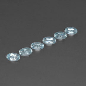  ct natürliche blauer Aquamarin-Edelsteine, Oval Schliff, VVS-VS