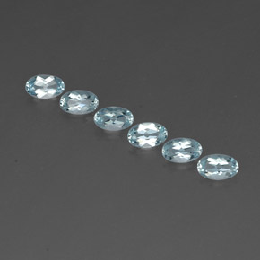  ct natürliche blauer Aquamarin-Edelsteine, Oval Schliff, VVS-VS