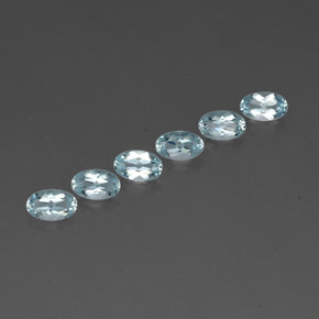  ct natürliche blauer Aquamarin-Edelsteine, Oval Schliff, VVS-VS