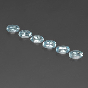  ct natürliche blauer Aquamarin-Edelsteine, Oval Schliff, VVS-VS