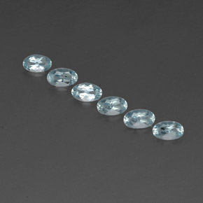  ct natürliche blauer Aquamarin-Edelsteine, Oval Schliff, VVS-VS