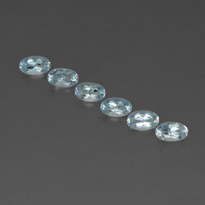 ct natürliche blauer Aquamarin-Edelsteine, Oval Schliff, VVS