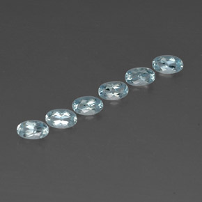  ct natürliche blauer Aquamarin-Edelsteine, Oval Schliff, VVS
