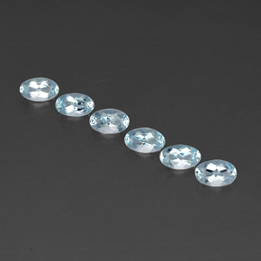  ct natürliche blauer Aquamarin-Edelsteine, Oval Schliff, VVS
