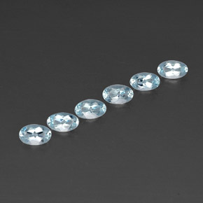  ct natürliche blauer Aquamarin-Edelsteine, Oval Schliff, VVS