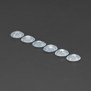  ct natürliche blauer Aquamarin-Edelsteine, Oval Schliff, VVS