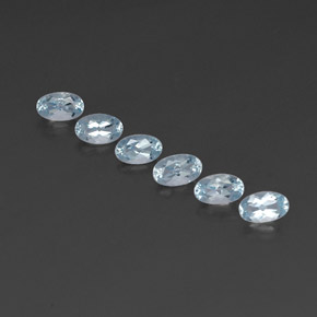  ct natürliche blauer Aquamarin-Edelsteine, Oval Schliff, VVS-VS