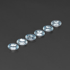  ct natürliche blauer Aquamarin-Edelsteine, Oval Schliff, VVS-VS