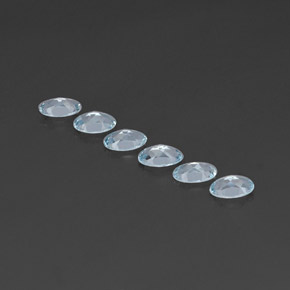  ct natürliche blauer Aquamarin-Edelsteine, Oval Schliff, VVS-VS