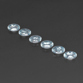  ct natürliche blauer Aquamarin-Edelsteine, Oval Schliff, VVS-VS