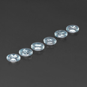  ct natürliche blauer Aquamarin-Edelsteine, Oval Schliff, VVS-VS