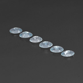  ct natürliche blauer Aquamarin-Edelsteine, Oval Schliff, VVS-VS