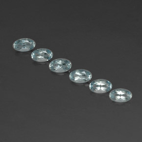  ct natürliche blauer Aquamarin-Edelsteine, Oval Schliff, VVS