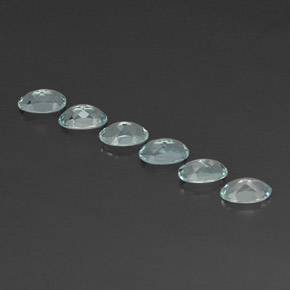  ct natürliche hellblau Aquamarin-Edelsteine, Oval Schliff, VVS