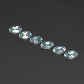 ct natürliche blauer Aquamarin-Edelsteine, Oval Schliff, VVS