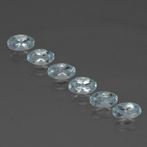  ct natürliche blauer Aquamarin-Edelsteine, Oval Schliff, VVS