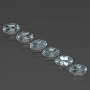  ct natürliche blauer Aquamarin-Edelsteine, Oval Schliff, VVS
