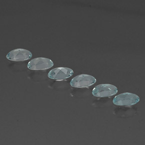 ct natürliche blauer Aquamarin-Edelsteine, Oval Schliff, VVS