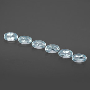  ct natürliche blauer Aquamarin-Edelsteine, Oval Schliff, VVS