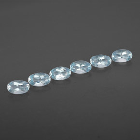  ct natürliche blauer Aquamarin-Edelsteine, Oval Schliff, VVS