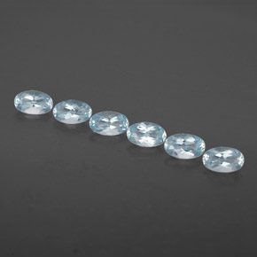  ct natürliche blauer Aquamarin-Edelsteine, Oval Schliff, VVS