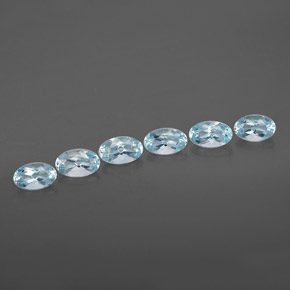  ct natürliche blauer Aquamarin-Edelsteine, Oval Schliff, VVS
