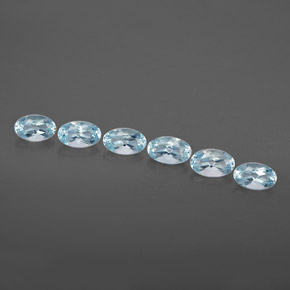  ct natürliche blauer Aquamarin-Edelsteine, Oval Schliff, VVS