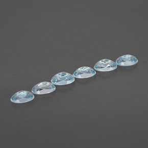  ct natürliche blauer Aquamarin-Edelsteine, Oval Schliff, VVS
