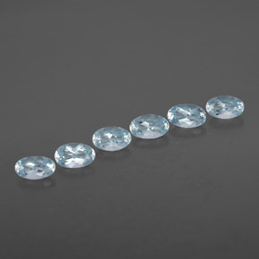  ct natürliche blauer Aquamarin-Edelsteine, Oval Schliff, VVS