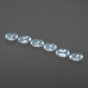  ct natürliche blauer Aquamarin-Edelsteine, Oval Schliff, VVS