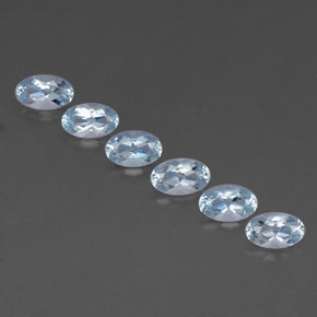  ct natürliche blauer Aquamarin-Edelsteine, Oval Schliff, VVS